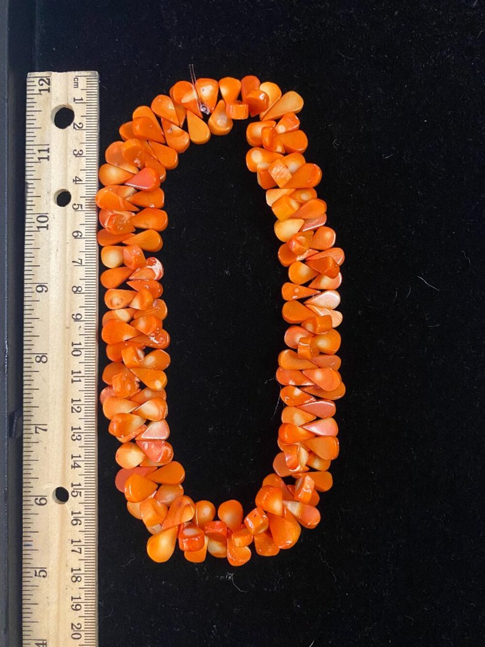 Top Drilled Coral Beads-1 strand